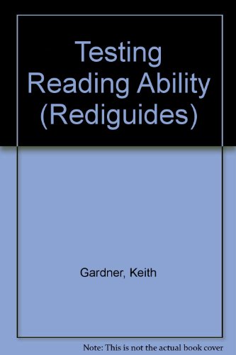 Testing Reading Ability (9780853591061) by Keith Gardner