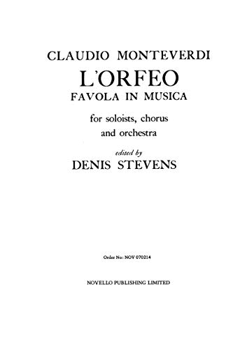 9780853602620: Claudio Monteverdi: L'Orfeo - Favola In Musica SV.318