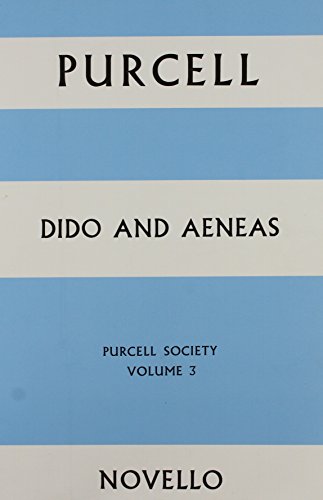 9780853605409: Purcell society volume 3 - dido and aeneas (full score)