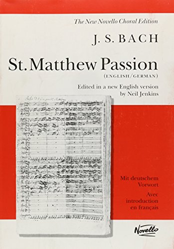 Beispielbild fr St. Matthew Passion zum Verkauf von Blackwell's