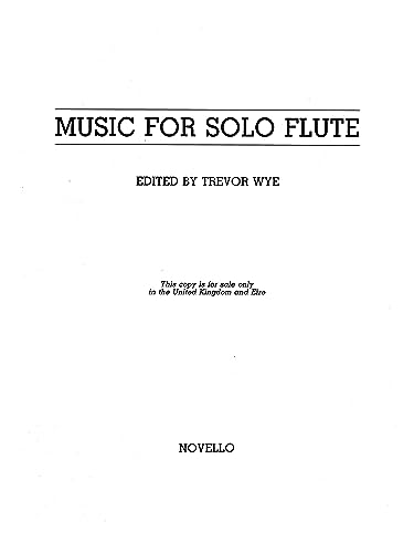 Beispielbild fr Music for Solo Flute zum Verkauf von WorldofBooks