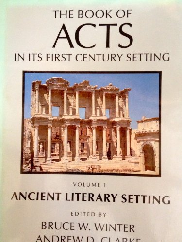 9780853645634: Book of Acts in Its Ancient Literary Setting (Book of Acts in Its First Century Setting S.)