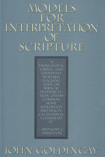 Imagen de archivo de Models For Interpretation Of Scripture a la venta por Heisenbooks