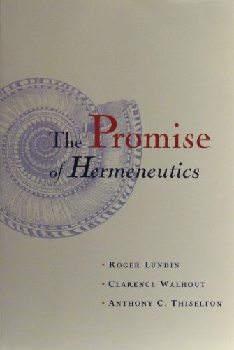 Beispielbild fr The Promise of Hermeneutics zum Verkauf von BookHolders