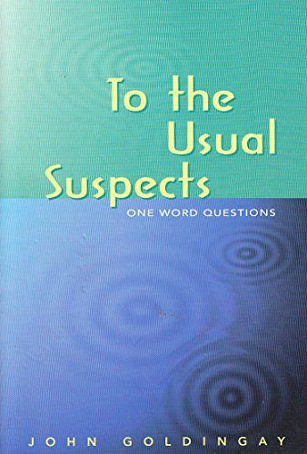 Beispielbild fr To the Usual Suspects / One Word Questions zum Verkauf von ThriftBooks-Atlanta