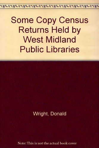 Some Copy Census Returns held by West Midland Public Libraries '73