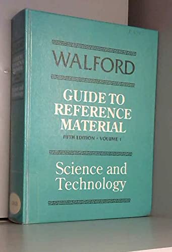 Stock image for Walford's Guide to Reference Material for sale by Better World Books