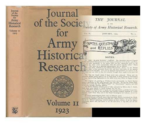 JOURNAL OF THE SOCIETY FOR ARMY HISTORICAL RESEARCH. VOLUME 2 1923