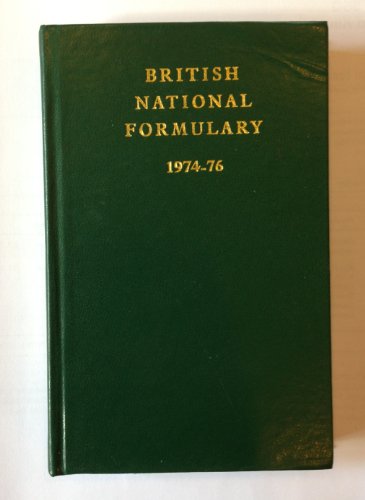 Beispielbild fr BRITISH NATIONAL FORMULARY 1974-76. zum Verkauf von WorldofBooks