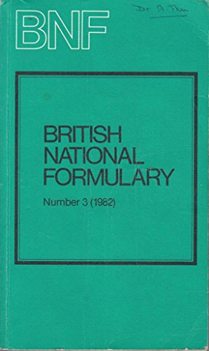 9780853691426: British National Formulary Number 3 (1982)