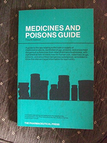 Beispielbild fr Medicines and Poisons Guide 1984 zum Verkauf von AwesomeBooks