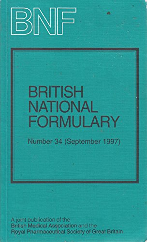 Imagen de archivo de British National Formulary Number 34 (September 1997) a la venta por Brit Books