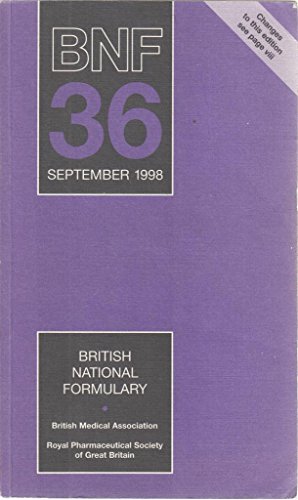 Stock image for British National Formulary (BNF) 36 (British National Formulary, 36) for sale by WorldofBooks