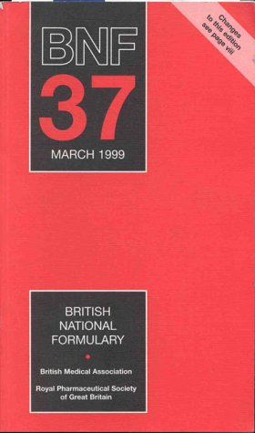 Imagen de archivo de British National Formulary Number 37, March 1999 a la venta por Books Puddle