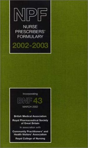 Beispielbild fr Nurse Prescribers' Formulary 2002-2003 zum Verkauf von AwesomeBooks