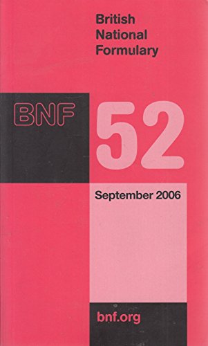 Stock image for British National Formulary (BNF) 52 (British National Formulary, 52) for sale by WorldofBooks
