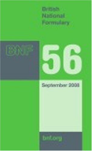 Stock image for British National Formulary (BNF) 56 September 2008 for sale by Better World Books Ltd