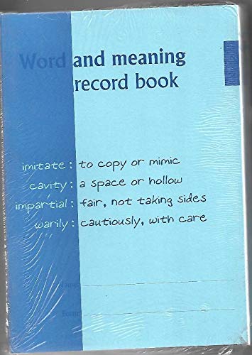 Stock image for Student's Dictionary Record Book for sale by Y-Not-Books
