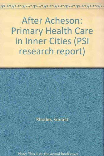 Beispielbild fr Primary Health Care in the Inner Cities after Acheson zum Verkauf von PsychoBabel & Skoob Books