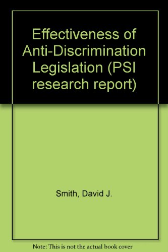 Racial justice at work: The enforcement of the Race Relations Act 1976 in Employment (PSI research report) (9780853744702) by Christopher McCrudden; Colin Brown