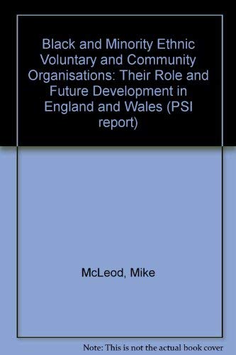 9780853747789: Black and Minority Ethnic Voluntary and Community Organisations: Their Role and Future Development in England and Wales (PSI Report)
