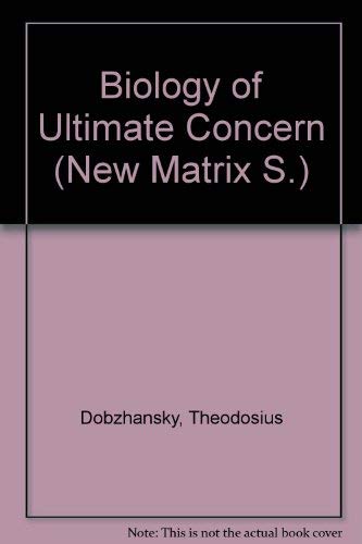 9780853911197: Biology of Ultimate Concern (New Matrix S.)