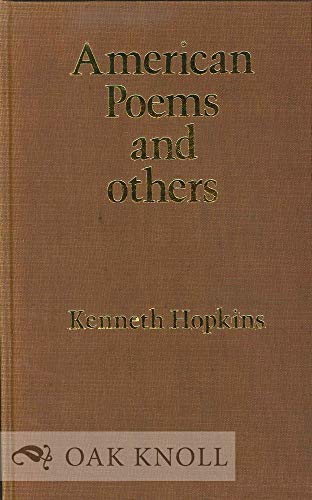 American poems,: And others (9780854000043) by Hopkins, Kenneth