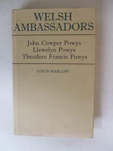 9780854000067: Welsh Ambassadors: Powys Lives and Letters