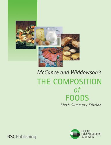 Imagen de archivo de McCance and Widdowson's the Composition of Foods: Summary Edition (6th Edition) a la venta por AwesomeBooks