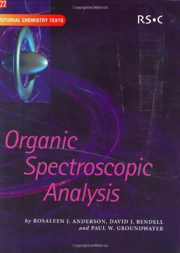 Imagen de archivo de Organic Spectroscopic Analysis Volume 22 Tutorial Chemistry Texts a la venta por PBShop.store US