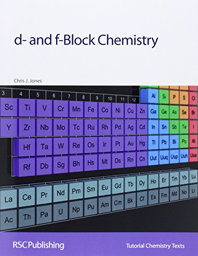 Imagen de archivo de d and fBlock Chemistry Tutorial Chemistry Texts a la venta por PBShop.store US