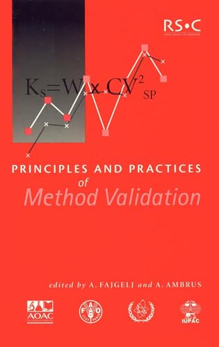 Principles and Practices of Method Validation: The Proceedings of the Joint Aoac/Fao/Iaea/Iupac International Workshop on the Principles and Practices of Method Validation Held in November 1999 bud - Fajgelj, A. (Editor)/ Ambrus, A. (Editor)