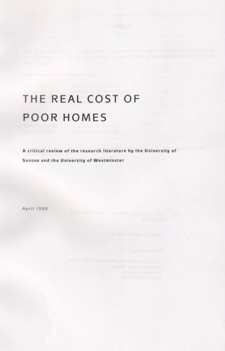 9780854067657: Real Cost of Poor Homes