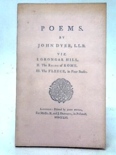 Poems, 1761 (9780854176335) by Dyer, John