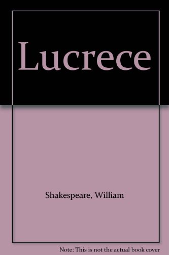 Stock image for Lucrece 1594 for sale by Hackenberg Booksellers ABAA