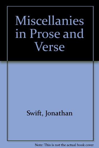 9780854178230: Miscellanies in prose and verse, 1711