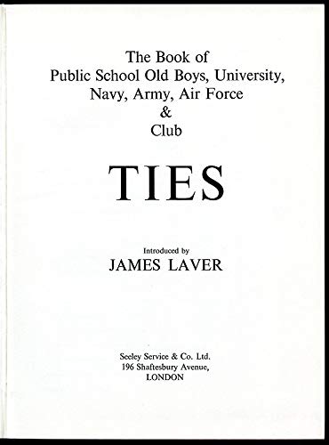 Book of Ties (9780854220892) by James Laver