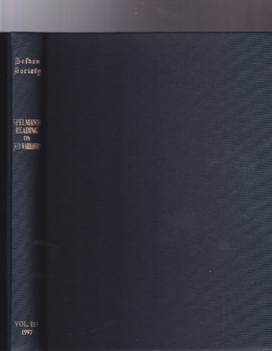 Beispielbild fr John Spelman's Reading on "Quo Warranto": Delivered in Gray's Inn, (Lent 1519) zum Verkauf von Cambridge Rare Books