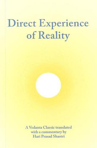 9780854240036: Aparoksanubhuti: Direct Experience of Reality