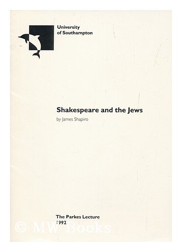 9780854324392: Shakespeare and the Jews