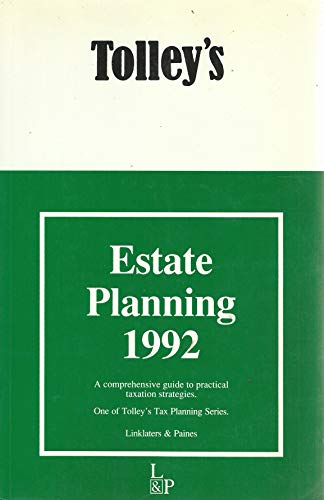 Stock image for Tolley's estate planning (Tolley's tax planning series) for sale by Pigeonhouse Books, Dublin