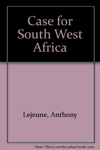 9780854681129: Case for South West Africa