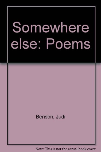 Stock image for Somewhere else: Poems for sale by Amnesty Bookshop, Bristol