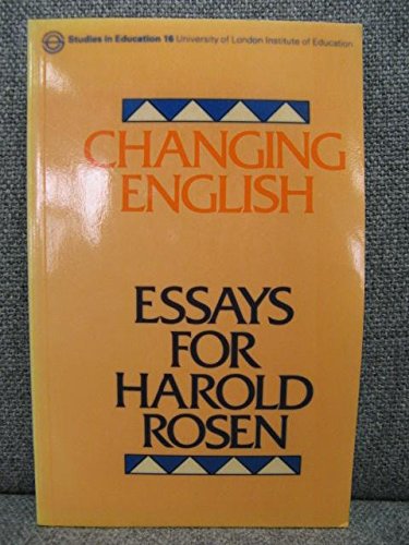 Imagen de archivo de Changing English: Essays for Harold Rosen (Studies in Education) Meek, Margaret a la venta por LIVREAUTRESORSAS