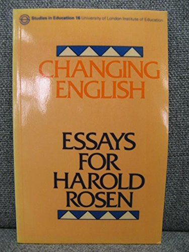 Stock image for Changing English: Essays for Harold Rosen (Studies in Education) Meek, Margaret for sale by LIVREAUTRESORSAS