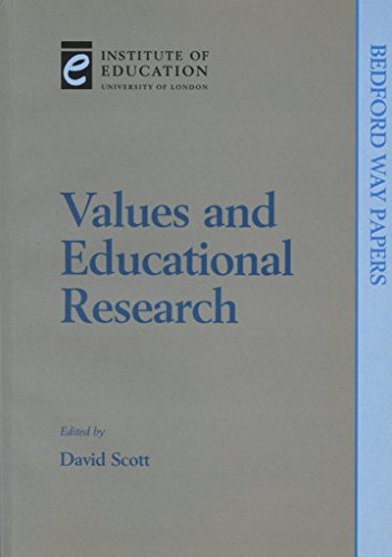 Beispielbild fr Values and Educational Research (Bedford Way Papers) zum Verkauf von AwesomeBooks
