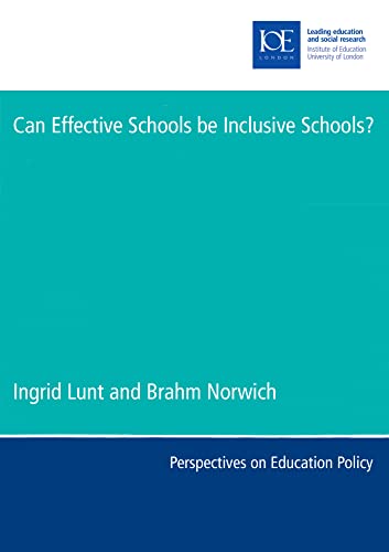 Stock image for Can Effective Schools be Inclusive Schools? (Perspectives on Education Policy) for sale by AwesomeBooks