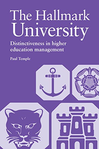 Stock image for The Hallmark University: Distinctiveness in higher education management for sale by WorldofBooks
