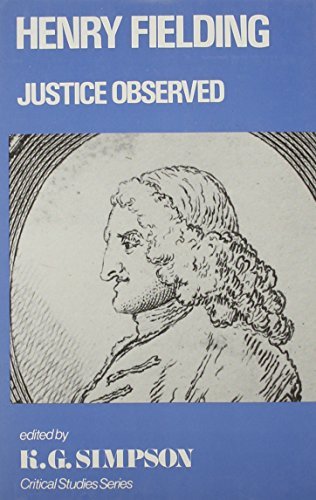 Beispielbild fr Henry Fielding: Justice Observed zum Verkauf von Anybook.com