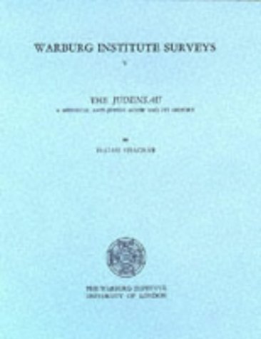 9780854810499: The Judensau: A Mediaeval Anti-Jewish Motif and Its History: 5 (Warburg Institute Surveys & Texts)